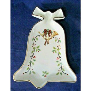 Mikasa Holiday Elegance  Bell Shaped Fine China Dish FK001 EUC